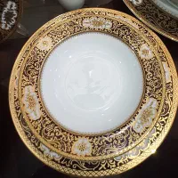 سرویس چینی ۱۲ نفره طلاکوب ژاپنی هورس جهیزیه