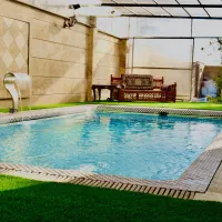 اجاره باغ ویلای استخردار سرپوشیده آبگرم خوشنام