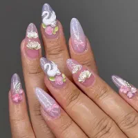 ترمیم ناخن ۱۱۰کاشت۱۵۰پدیکور۲۰۰لمینت۱۲۰طراحی از۱۰|خدمات آرایشگری و زیبایی|کرج, گوهردشت|دیوار