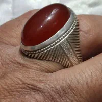 عقیق یمنی کهنه ری احمد یک چهار گل