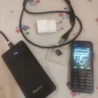 نوکیا220 با پاوربانک ومموری شارژر
