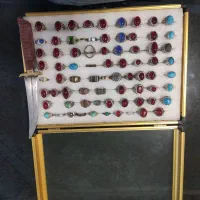 انگشتر 74عدد با جعبه|کلکسیون اشیاء عتیقه|خرمدره, |دیوار