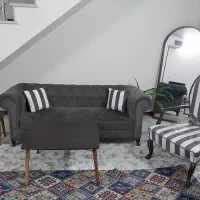 مبل ۸ نفره سالم و تمیز به همراه میز عسلی