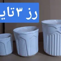 گلدان های سرامیکی ست ۳تایی فقط ۲۸۰ت|گل و گیاه طبیعی|اهواز, کوی مهدیس|دیوار