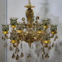 خرید فروش عنوای لوستر آینه شمعدان ساعت برنزی|لوستر و چراغ آویز|مشهد, وکیل‌آباد|دیوار