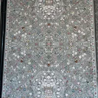 قالی هزارشانه/+هنر درهرگره پشمی +رنگ دودی دلفینی&|فرش|شوشتر, |دیوار