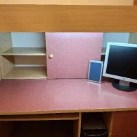 تخت دو طبقه (میز تحریر ، کمد ، دراور و کتابخانه)|تخت و سرویس خواب|تهران, نیروی هوایی (پیروزی)|دیوار