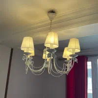 لوستر ۶شاخه (رنگ سفید)