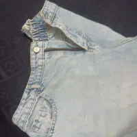 شلوار جین آبی روشن زنانه مدل زاپ‌دار اسپرت|لباس|قوچان, |دیوار