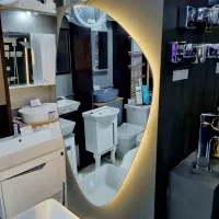 اینه پشت لایت دفرمه طرح متنوع|آینه|تبریز, |دیوار