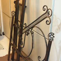 تخت و میز آرایش تک نفره فر فورژه با طرح گیتار|تخت و سرویس خواب|تهران, تهرانپارس غربی|دیوار