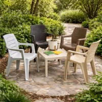 میز و صندلی باغی و فست فود / پلاستیکی مدل هاینا3