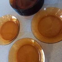 بشقاب عسلی خورشت خوری پیرکس عسلی|ظروف سرو و پذیرایی|کرج, شاهین‌ویلا|دیوار