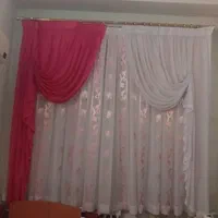 پنج پرده (پذیرایی، آشپزخانه و خواب)|پرده، رانر، رومیزی|رشت, دیلمان|دیوار