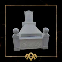 سنگ قبر و مزار مهرارا با حکاکی سفارشی|خدمات پیشه و مهارت|اصفهان, باغ فدک|دیوار