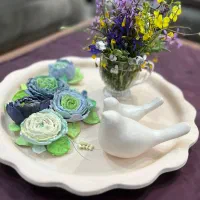 سینی کاربردی و تزیینی ، گل تزیینی