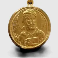 آویز گردنبند طلا مدل شمایل معاوضه با سیم کارت