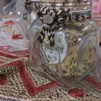 بانکه شش عددی شیشه ای درب آهنی دور کنفی|ظروف نگهدارنده، پلاستیکی، یک‌بارمصرف|تهران, شیخ هادی|دیوار