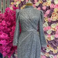 پارچه تور نگیندار و پولکی مناسب لباس مجلسی|لباس|شهرکرد, |دیوار