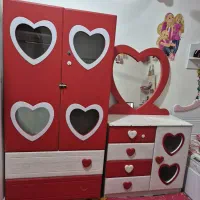 کمد ومیز آرایشی آینه دار قلبی