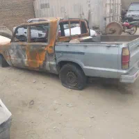 مزدا کارا دو کابین تصادفی سوخته