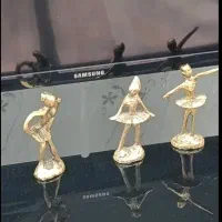 قندان برنز و سه عدد مجسمه دکوری برنز نو|مجسمه، تندیس، ماکت|اردبیل, |دیوار