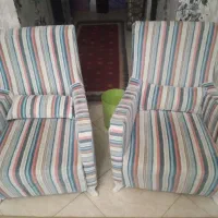 مبل نیم ست ۴ نفره با دوعدد مبل تکی|مبلمان خانگی و میز عسلی|گرمسار, |دیوار