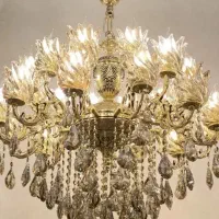 لوستر برنز ۲۰+۴ شعله تولیدی قیمت ریختگری|لوستر و چراغ آویز|کرمانشاه, |دیوار