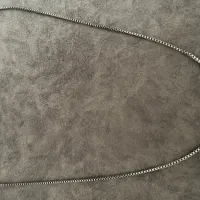 زنجیر گردنبند استیل نقره ای مردانه ریز بافت|جواهرات|رباط‌کریم, رباط‌کریم|دیوار