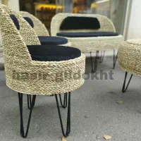 صندلی حصیری میز حصیری پاف حصیری