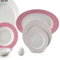 میوه خوری خال خالی صورتی سفید