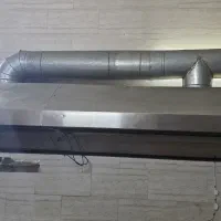 دو عدد هود استیل و گالوانیزه بزرگ