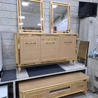آینه کنسول ومیزتلوزیون رنگبندی کامل|بوفه، ویترین، کنسول|تهران, شهرک ولیعصر جنوبی|دیوار