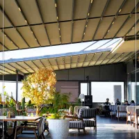 سقف متحرک و شیشه متحرک سایه سان