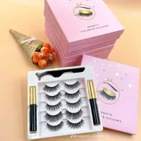 مژه مگنتی همراه با خط چشم مغناطیسی|آرایشی، بهداشتی، درمانی|لاهیجان, گلستان|دیوار