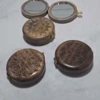 آینه چوبی منبت شده دستساز
