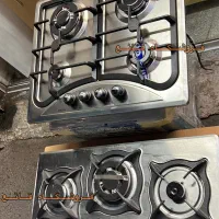 اجاق گاز رومیزی استیل توکار سه و چهار شعله شعاع