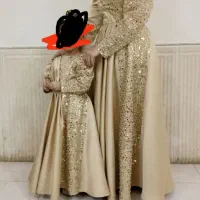 لباس مجلسی زنانه حجابی رنگ نباتی ست مادر دختری|لباس|مشهد, طبرسی شمالی|دیوار