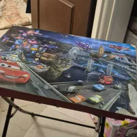 میز و صندلی پسرانه با طرح مک کویین(ماشین)