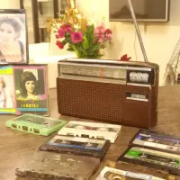 رادیو ناسیونال ۶۰ساله ژاپنی با کیف چرم