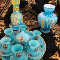 ست ۱۷پارچه‌شاه عباسی/چایخوری /شیشه قلیان/گلدان|صنایع دستی و سایر لوازم تزئینی|تهران, سعادت‌آباد|دیوار
