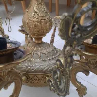 لوستر کلاسیک ۱۰ شعله و دیوارکوب ۲شعله ولوسترآبشاری