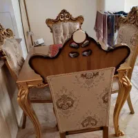 مبلمان استیل ۹نفره+میز ناهارخوری استثنایی درحدنو|مبلمان خانگی و میز عسلی|تهران, صادقیه|دیوار