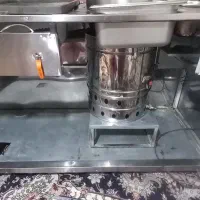 فر میز ساندویچ همراه دستگاه ذرت