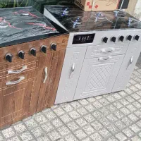 اجاق گاز جنرال کابینتی کد 23 ملامینه F/طرح فر