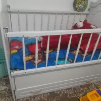 تخت خواب نوزاد کودک همراه تشک|تخت و صندلی بچه|محمدشهر, سیدآباد|دیوار