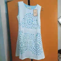 لباس سبز سفید سایز ۳۸