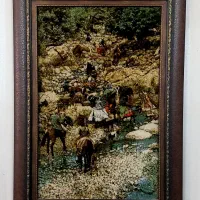 تابلو فرش دستباف کوچ عشایر