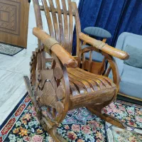 صندلی راک چوب گردو نو