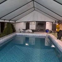 برزنت روکش استخر عشایری چتر سایبان سرپوشیده